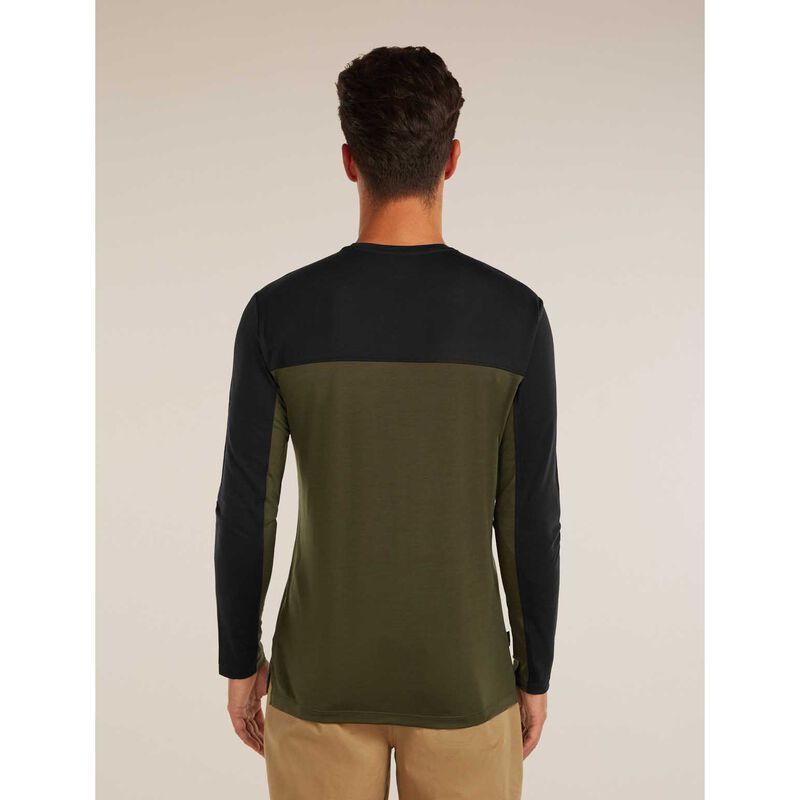 Icebreaker M Merino Blend 125 Cool-Lite Sphere LS Tee Colour Block image number 1